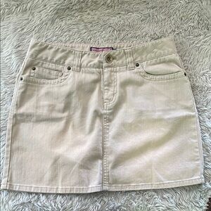 Vineyard Vines Beige Denim Skirt